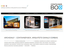 Tablet Screenshot of containerbox.com.br